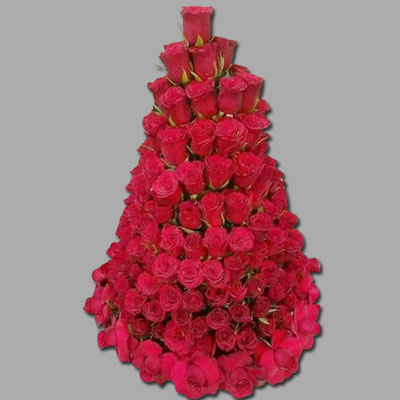 "Flower arrangement with 60 Red roses - Click here to View more details about this Product